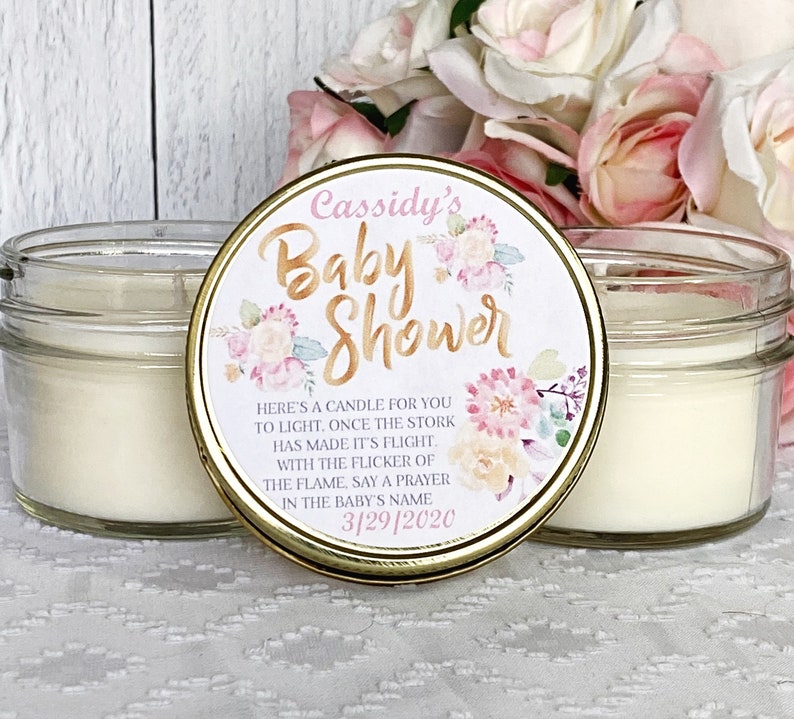gold baby shower favors