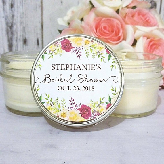 bridal shower candles favors