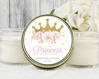 Princess Crown Baby Shower Favors,  Candle Favor, Little Princess Baby Shower, Girl Baby Shower, Baby Shower Candles