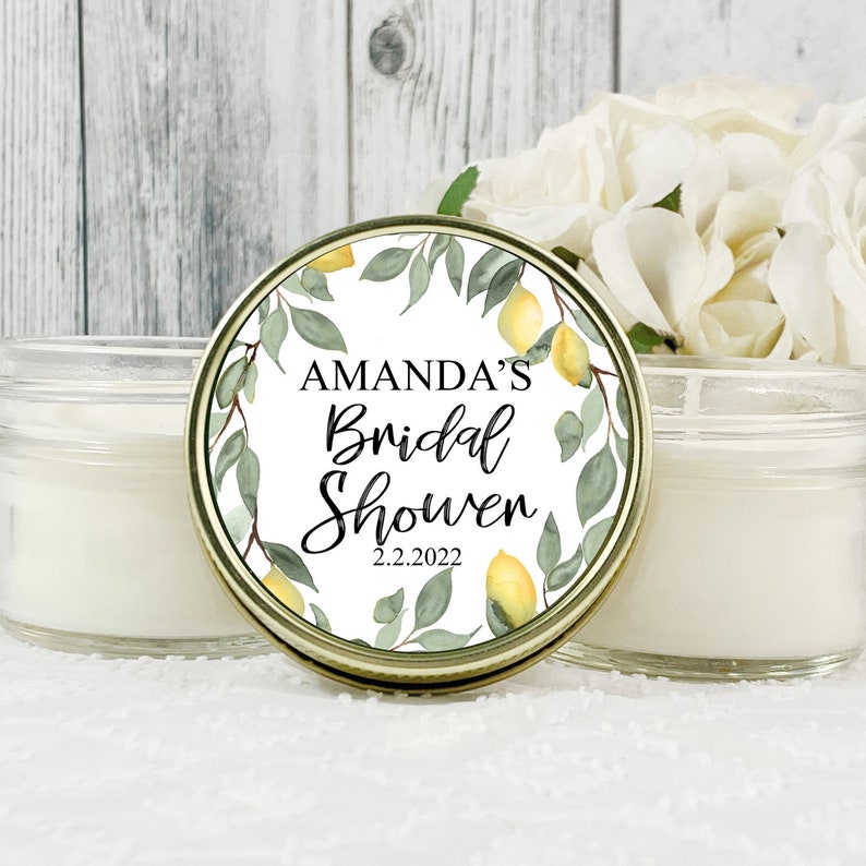 Lemon Bridal Shower Favors Lemon Bridal Shower Thank You Etsy
