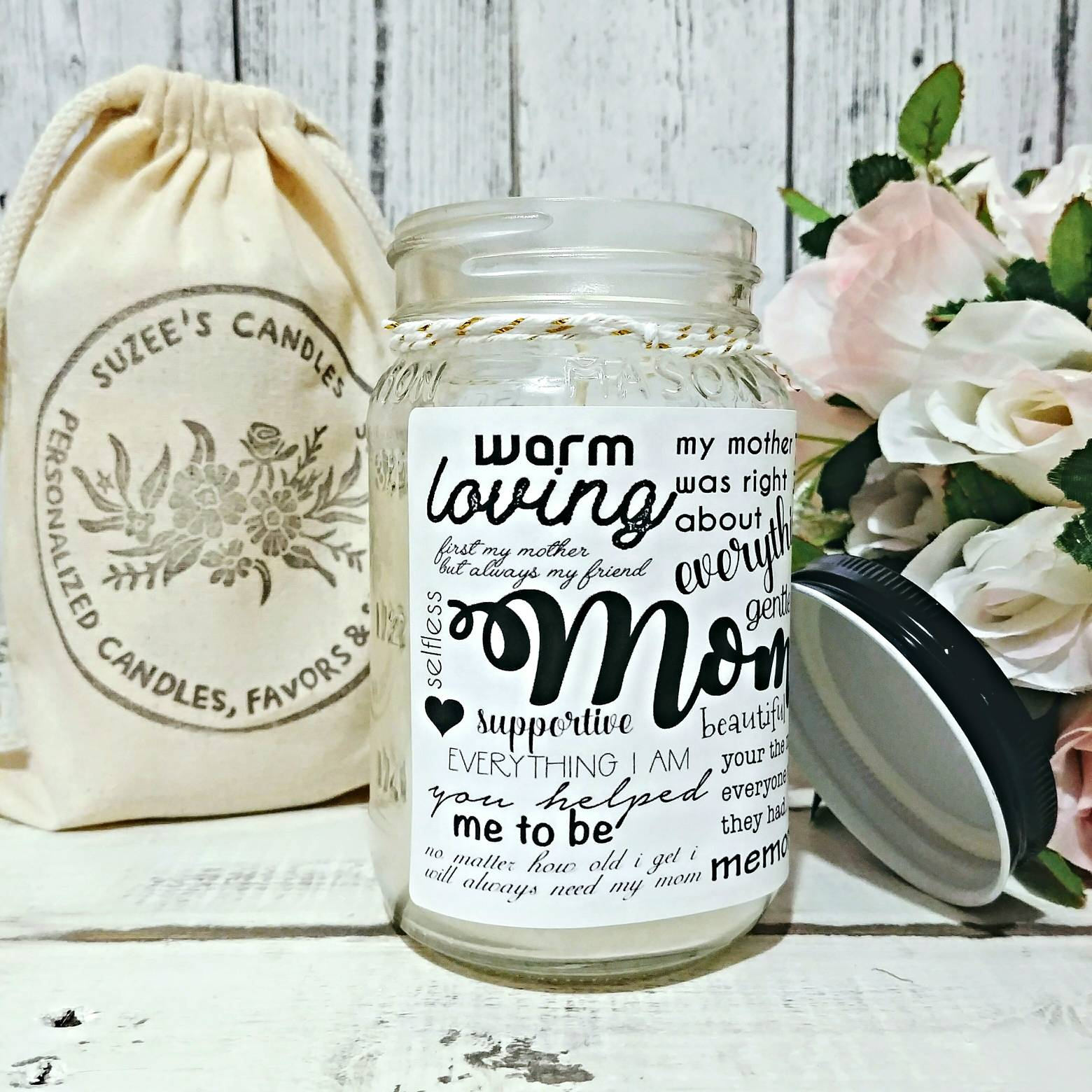 Mom Candle Soy Candle Candle With Quotes Pure Soy candle Etsy