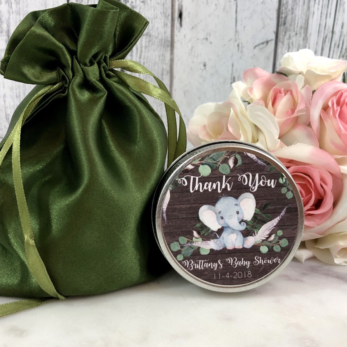 Elephant Baby Shower Favors Boy Elephant Baby Shower Favors Boy Candle Rustic