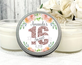 Bulk Birthday Party Favor Sweet 16  Party candles - Personalized Keepsake Gifts