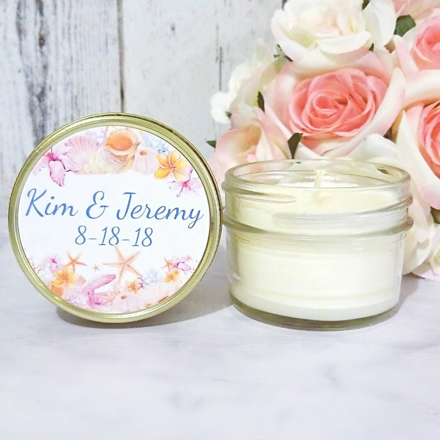 Beach Wedding Favors Wedding Candle Favors Seashell Wedding