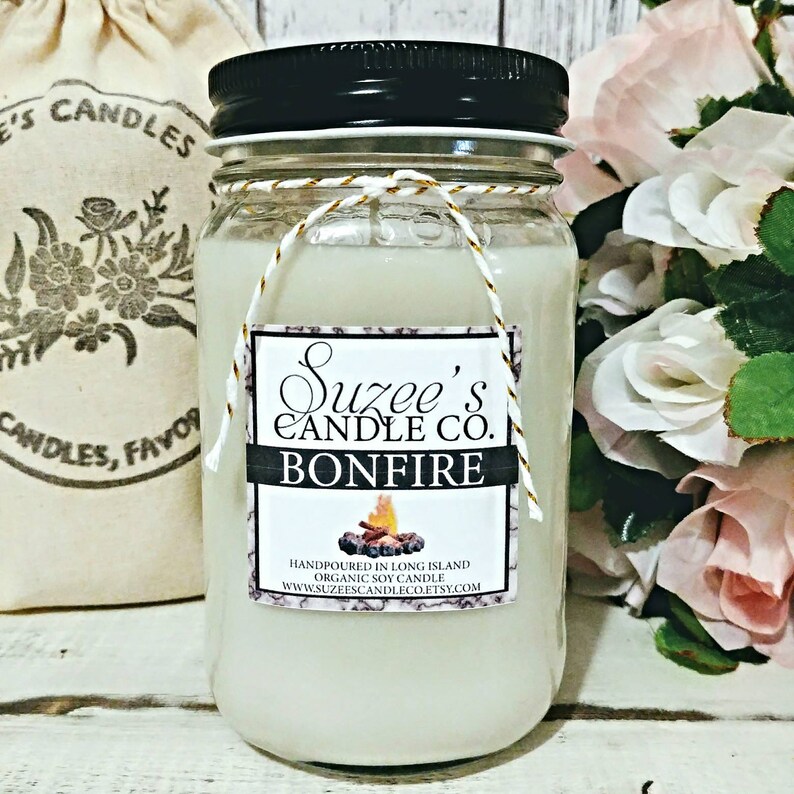 Smoke Candle Campfire Scented Candle Firewood Candle Etsy