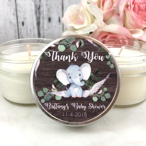 elephant candles favors