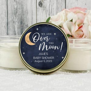 Moon Baby Shower Favors: Soy Candle, Essential Oils, Handmade