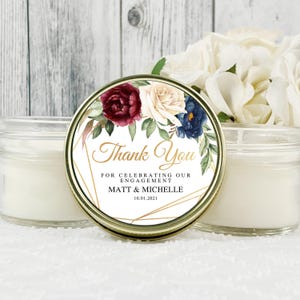 Wedding Candle Favors: 4oz Soy Wax Party Keepsake Set of 12