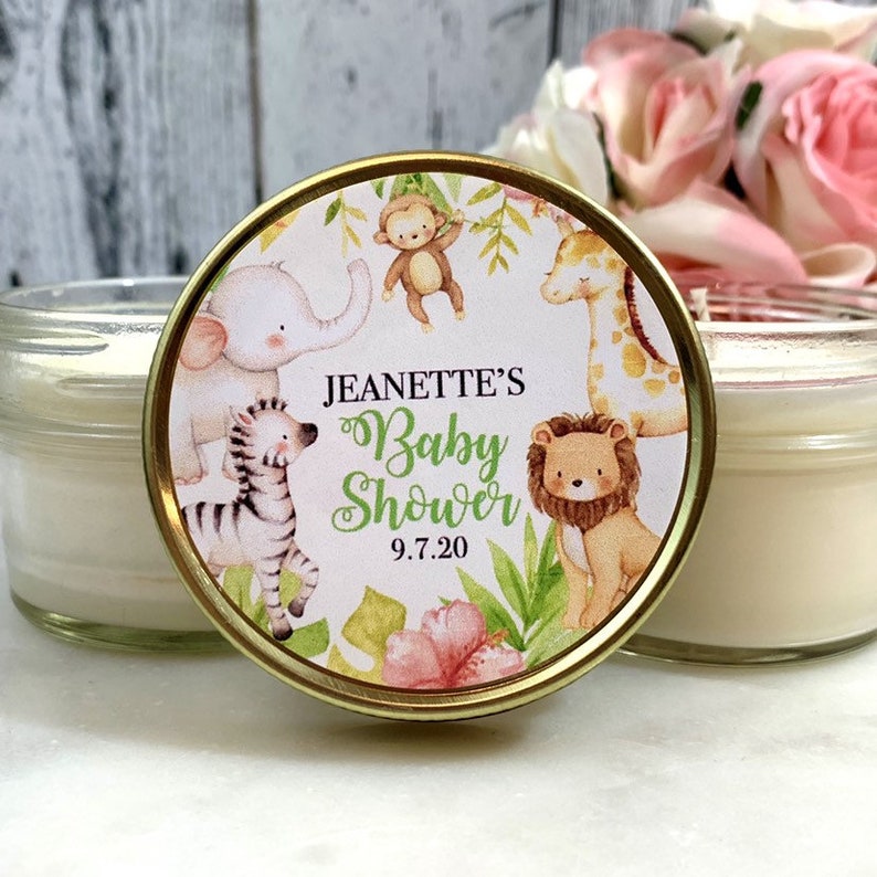 1 4oz Jungle Baby Shower Favors Jungle Baby Shower Etsy