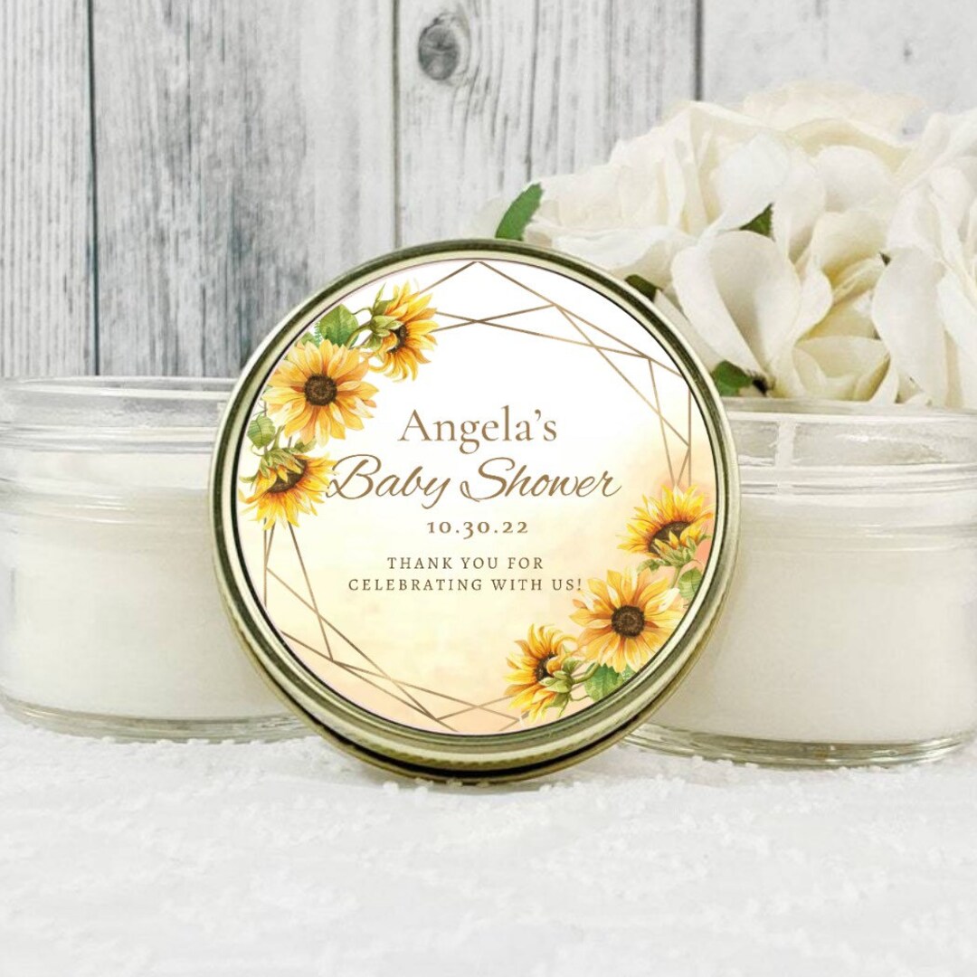 20 Sunflower Baby Shower Favors Sunflower Party Favors Etsy