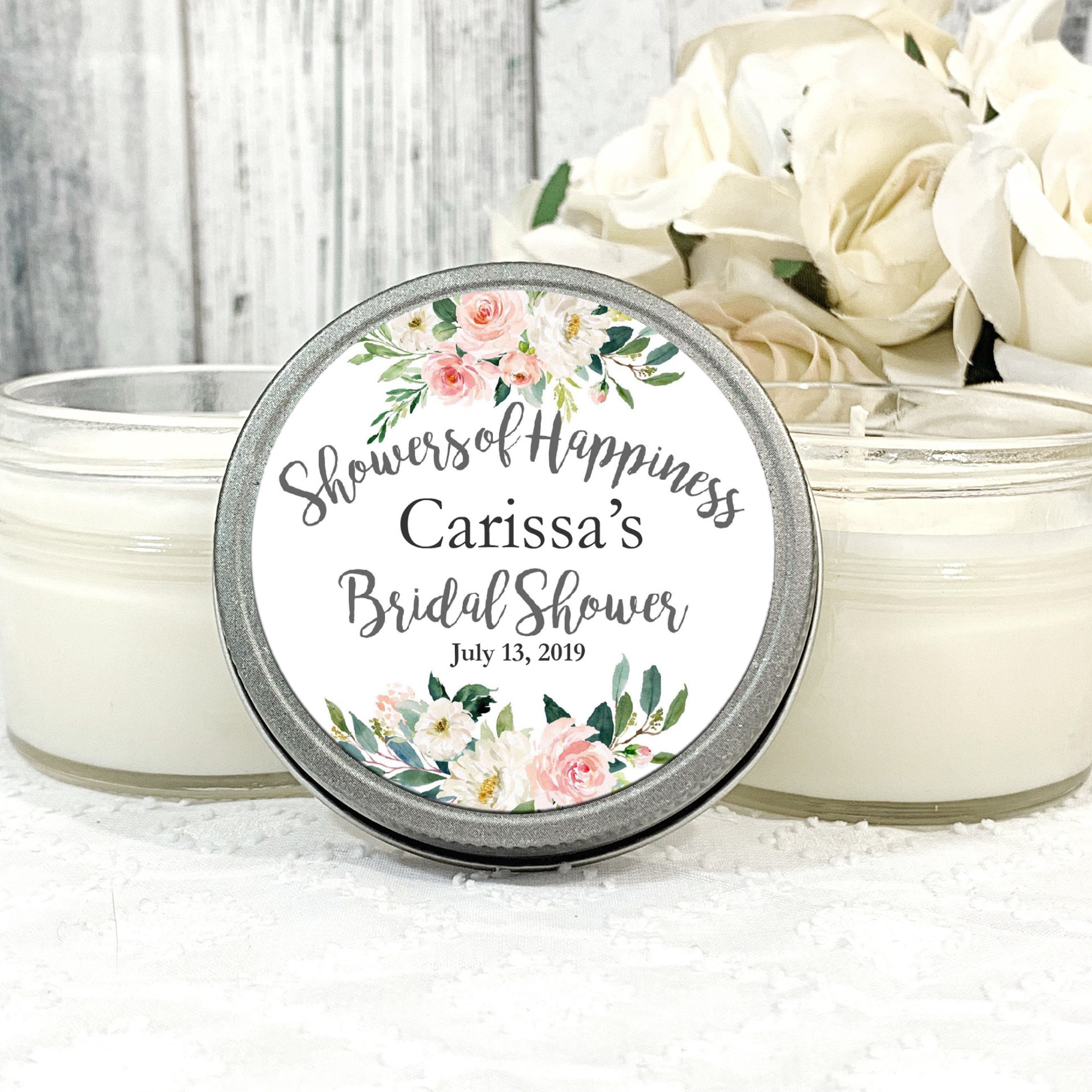 1 4oz Bridal Shower Favors Candles Bridal Shower Candle Etsy