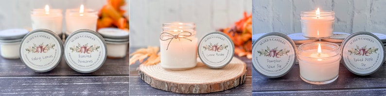 Christmas Tree Scented Candle Pine Fresh Cut Soy Wax Holiday Fragrance image 4