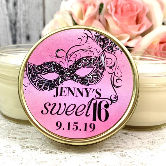 Sweet 16 Favors For Guests Masquerade Sweet 16 Sweet16 Etsy