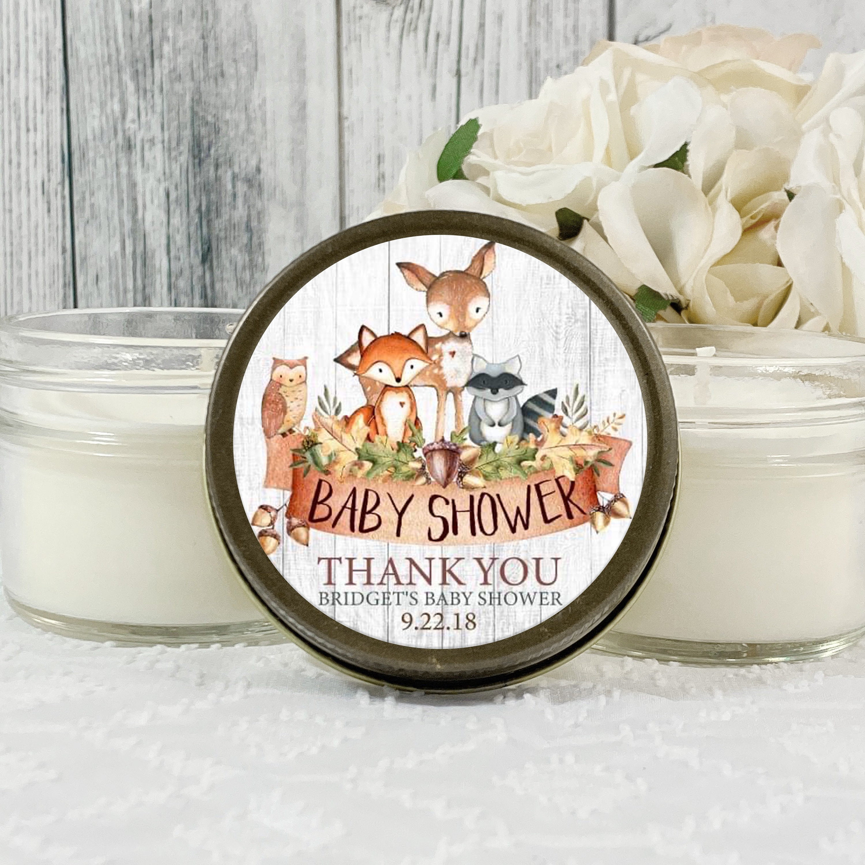 Woodland creatures baby shower sales favors