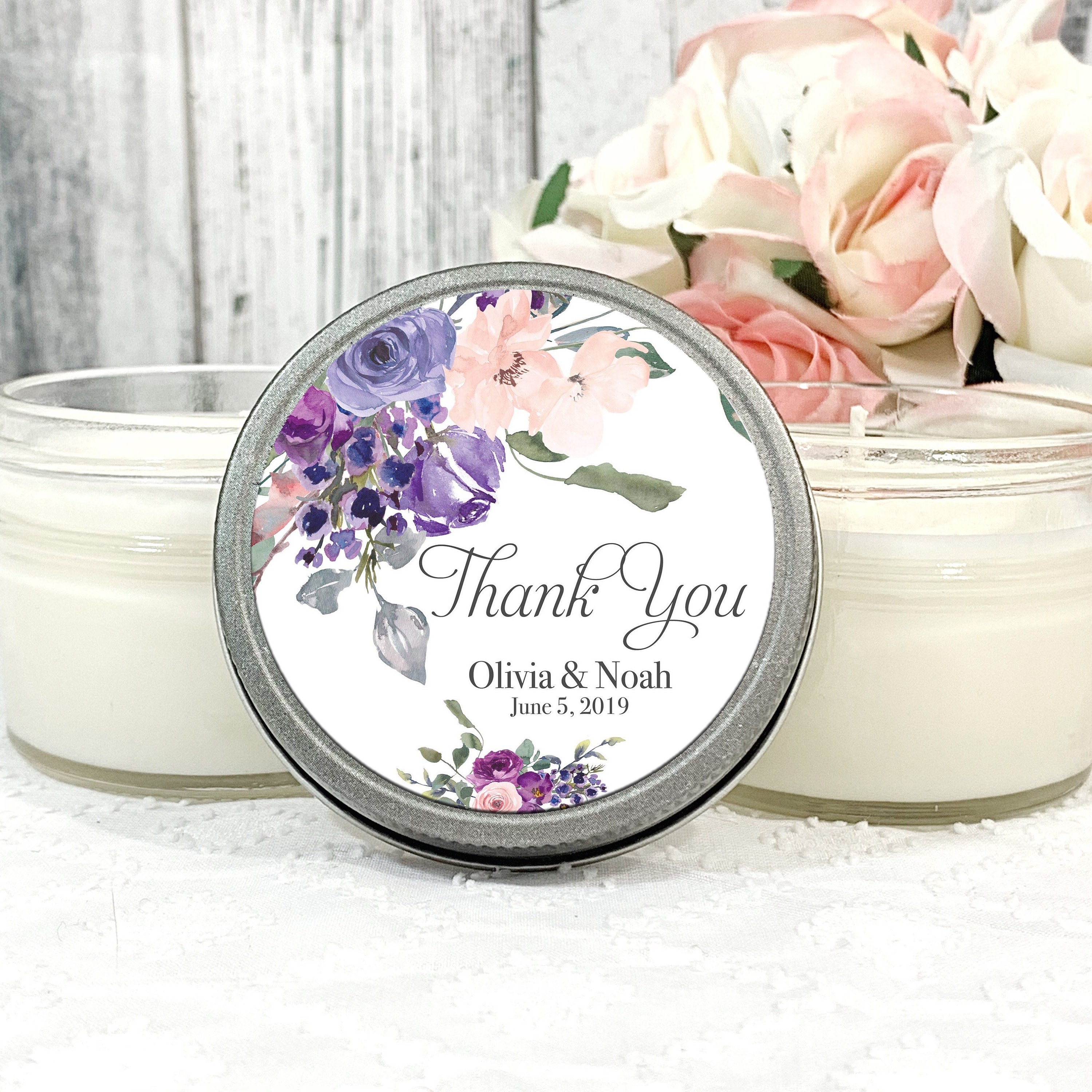 1 4oz Purple Wedding Favors Purple Wedding Purple Etsy