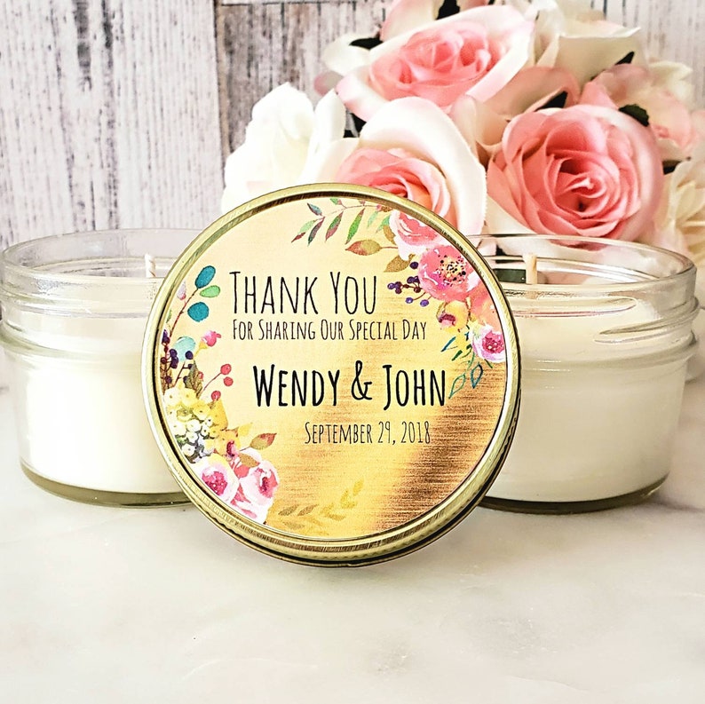 Gold wedding Favors Wedding Candle Favors Gold candle Etsy