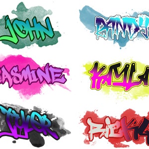 Custom Graffiti Name Decal