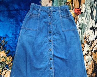 70s Bay Britches denim skirt