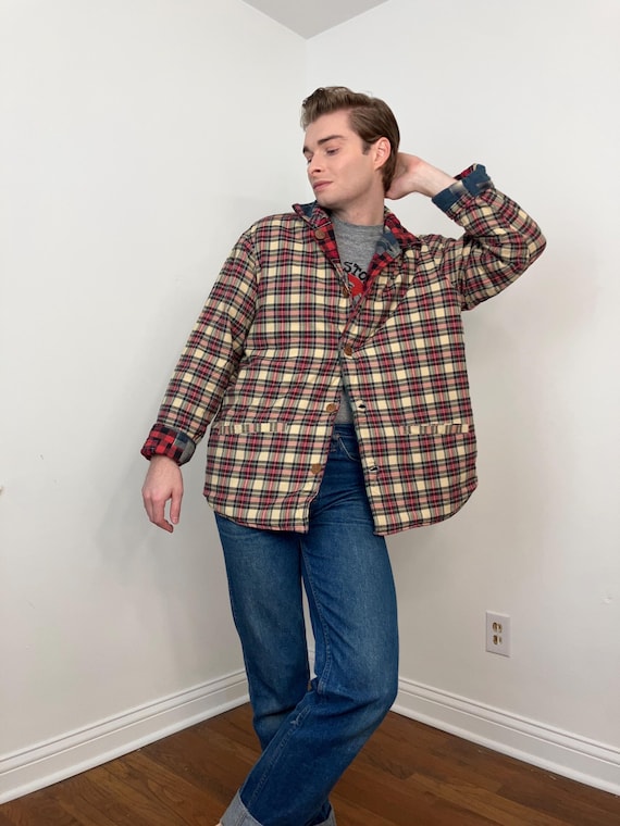 90s Patch Magic quilted patchwork reversible jack… - image 7