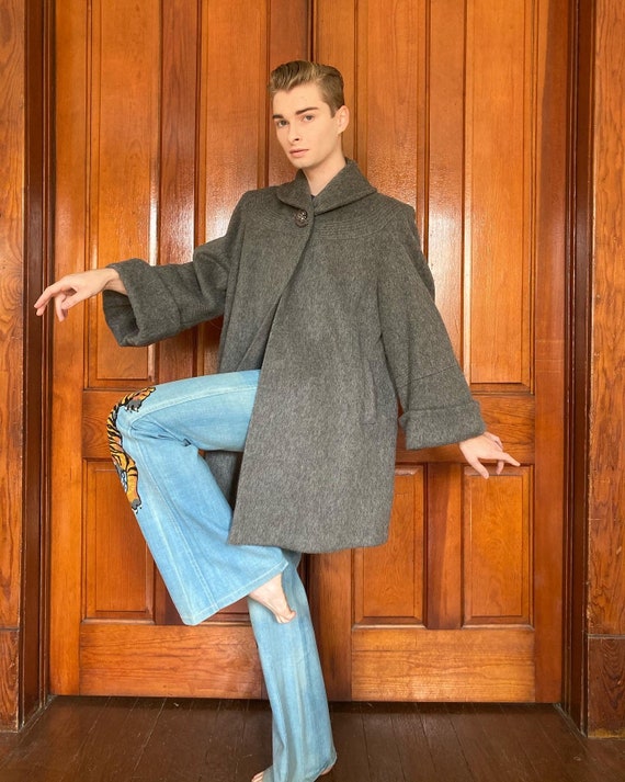 50s Wool swing coat
