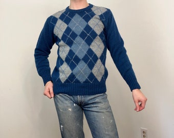 80s Kappa Argyle sweater