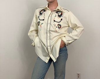 50s60s California gabardine shirt