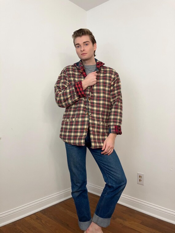 90s Patch Magic quilted patchwork reversible jack… - image 10