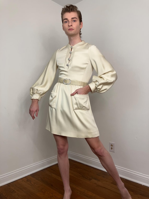 ivory satin short dress Always Celebrating Ivory Satin Off-the-Shoulder Mini Dress