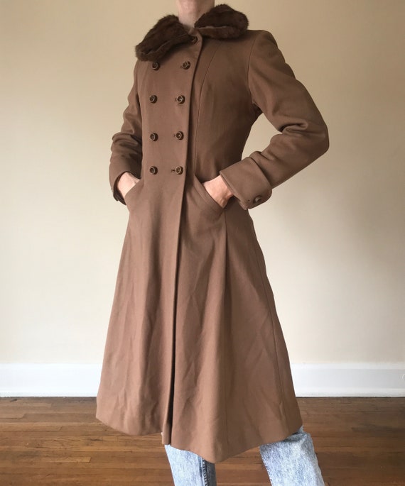40s Princess coat with fur collar
