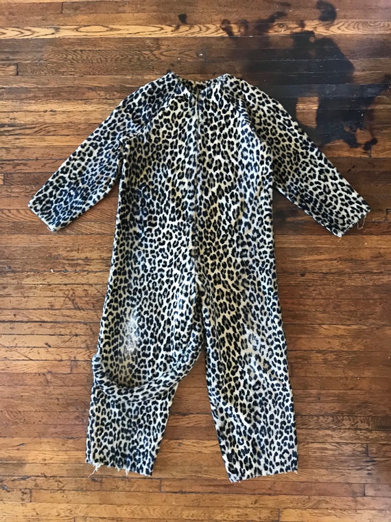 1970s Leopard jumpsuit / catsuit costume