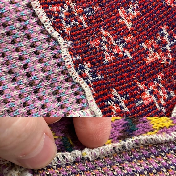70s Patchwork sweater - image 9