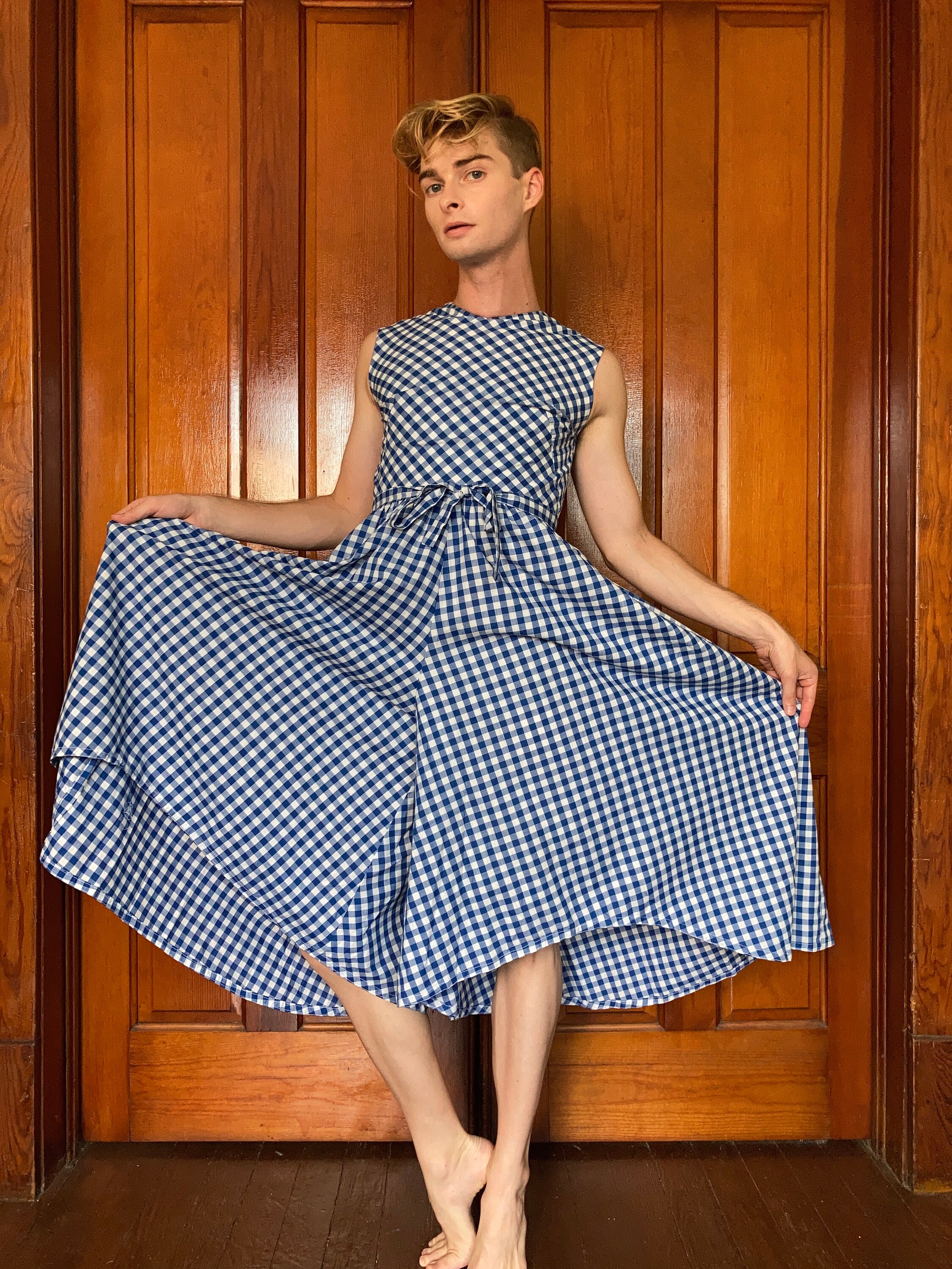 ワンピース 60s 70s gingham check western dress 60s 70s gingham check western dress