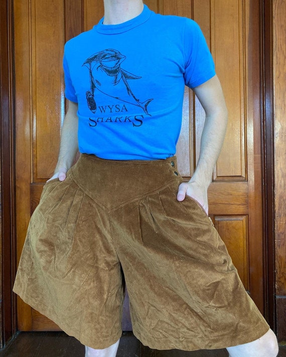 80s Liz Claiborne corduroy gauchos / culottes / sh