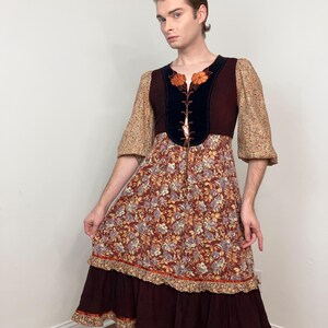 ヴィンテージ　70s young edwardian 花柄ワンピース Young Edwardian - Etsy