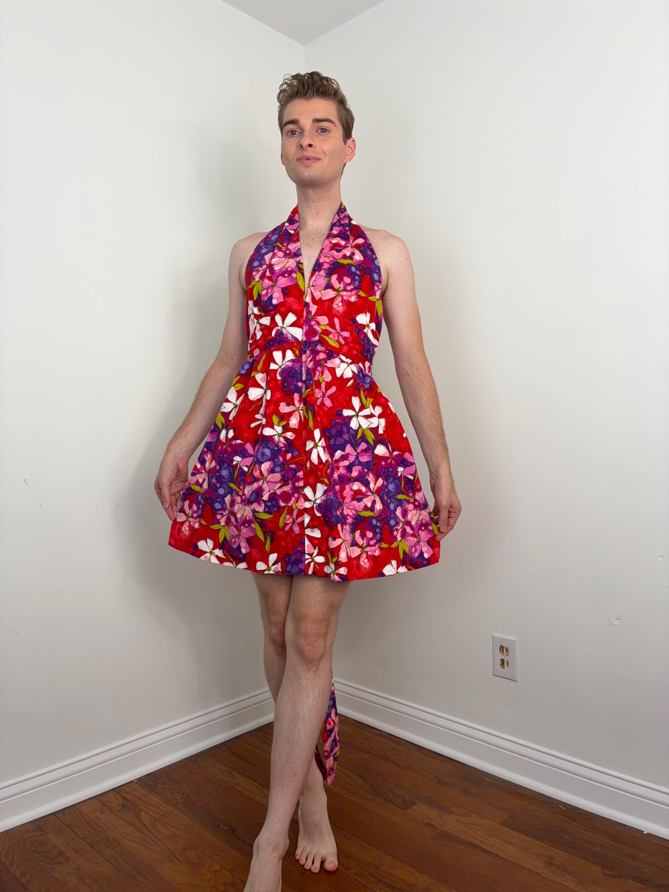 60s halter dress Mini group:K2000