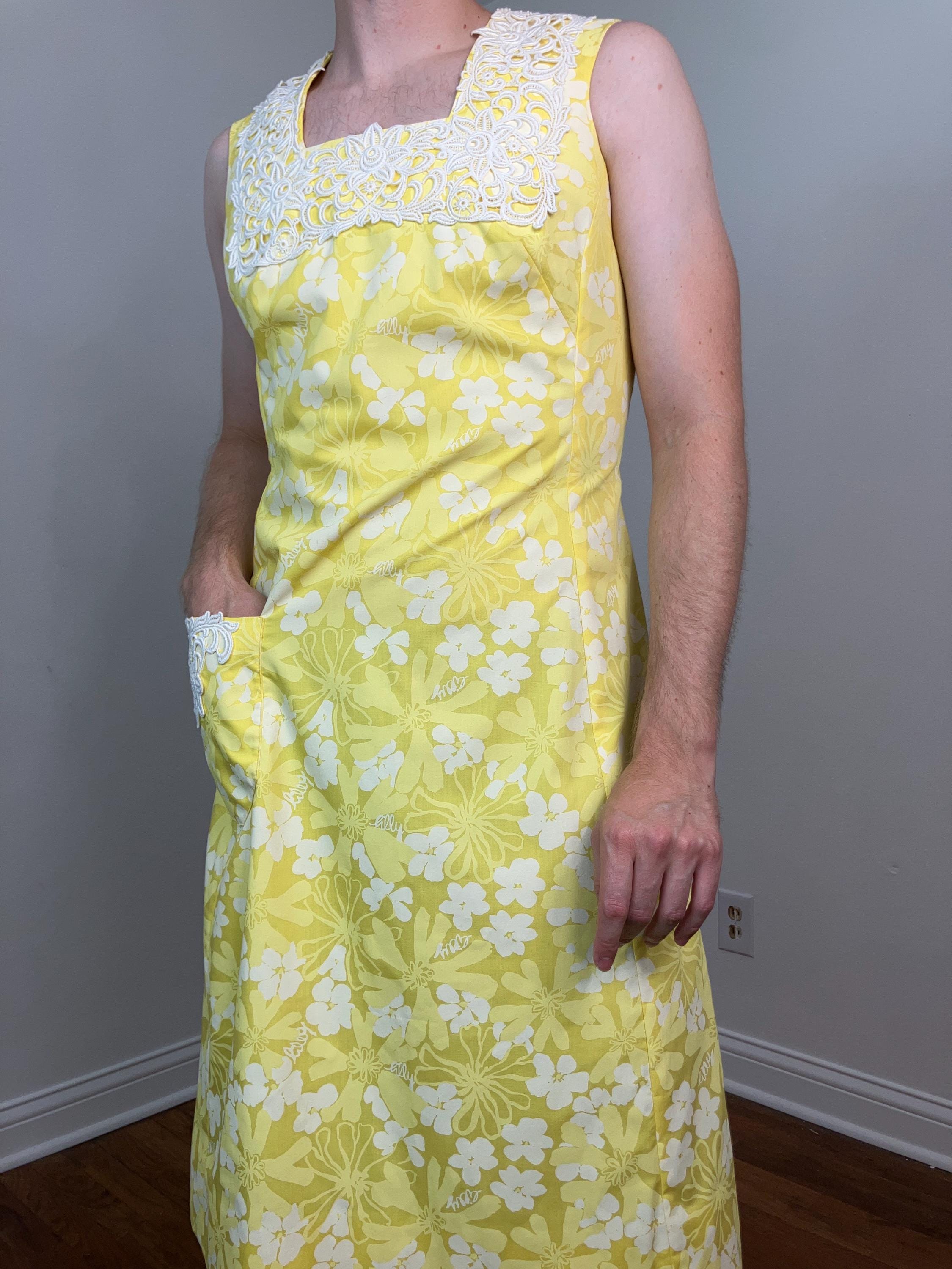 yellow and white dress for women Yellow and White striped long dress with bow detail