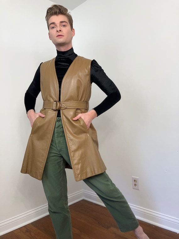 Late 1960s Bonnie Cashin Sills Bohemian Tweed Separates with Leather Trim