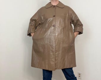 Late 50s / early 60s Bonnie Cashion mod leather coat