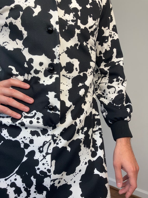 70s Paint splatter dress Gem