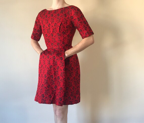 50s Frank Starr cocktail dress