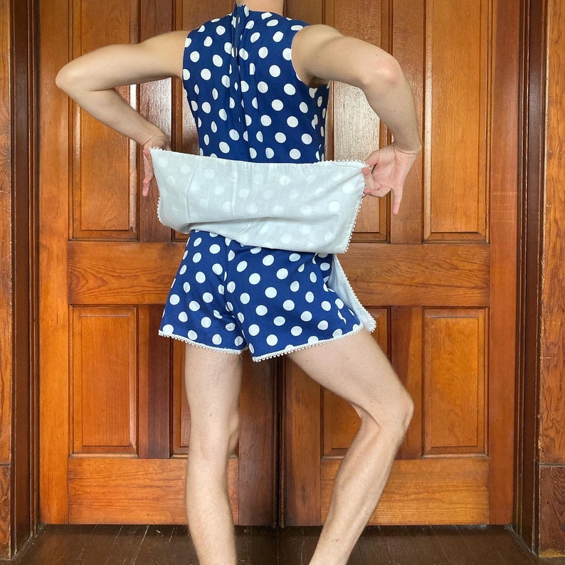 60s Polka dot romper