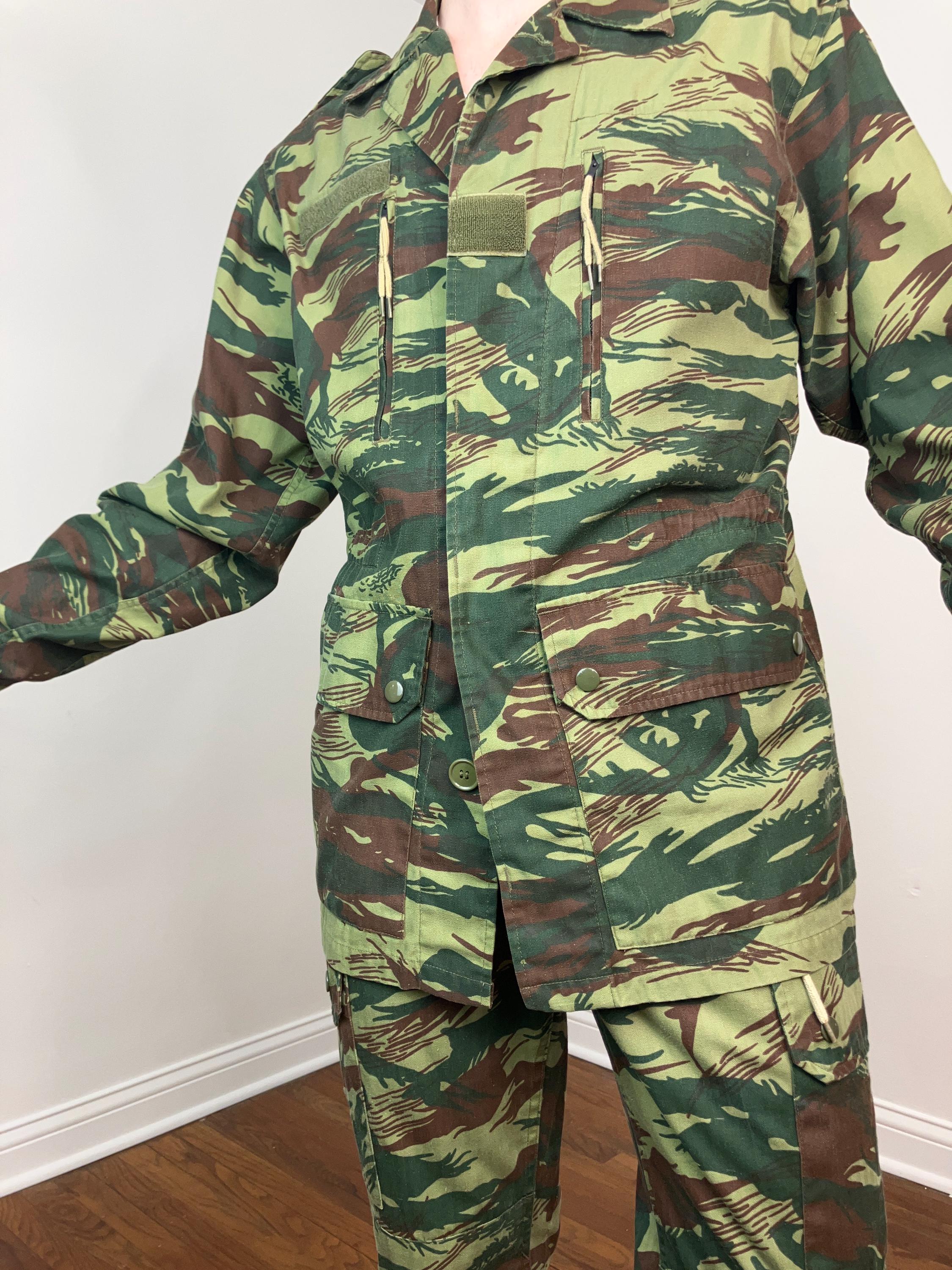 70s / 80s French Army F1 Lizard Skin Camo Jacket and Pants Set - Etsy