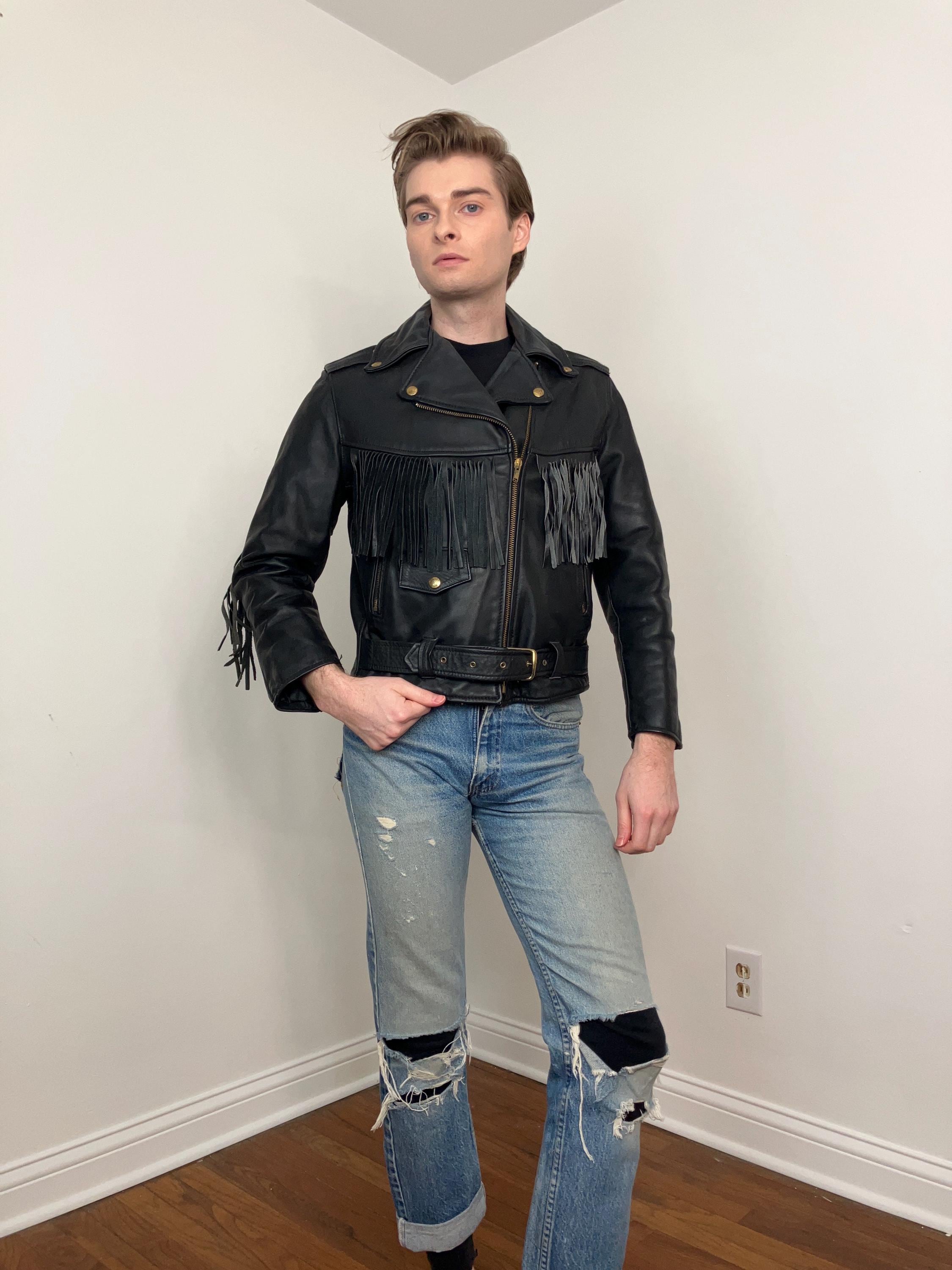 Vintage 50s 60s Leather Jacket - Etsy