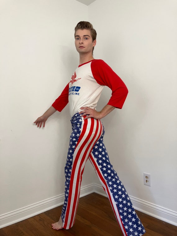 American Retro Star Flared Pants
