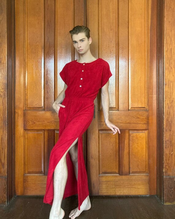 Late 70s / Early 80s terry cloth dress