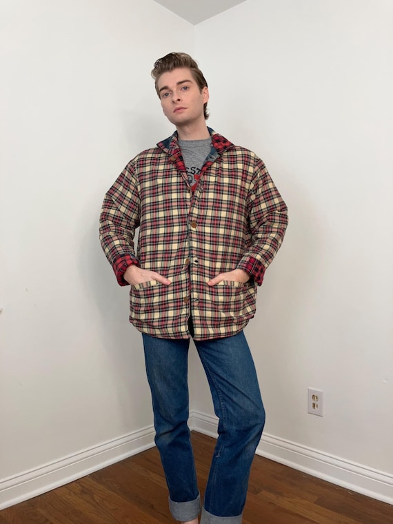 90s Patch Magic quilted patchwork reversible jack… - image 8