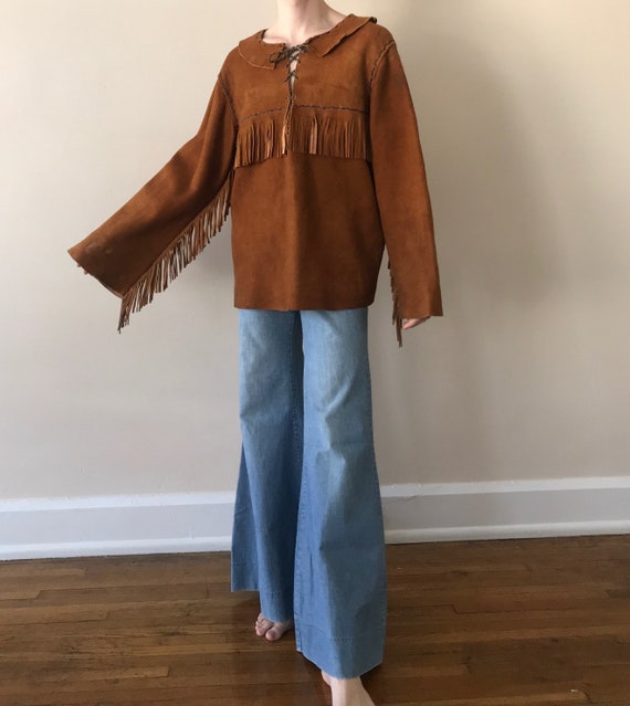 Late 60s / Early 70s suede fringe tunic