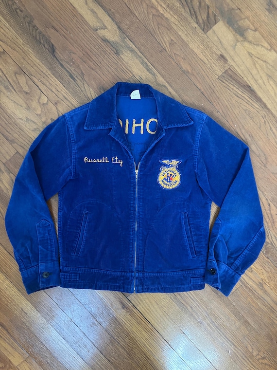 70s FFA Blue Corduroy Jacket - Etsy New Zealand