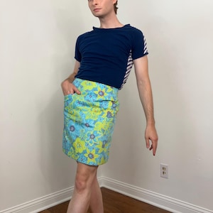 60s The Lilly / Lilly Pulitzer floral mini skirt