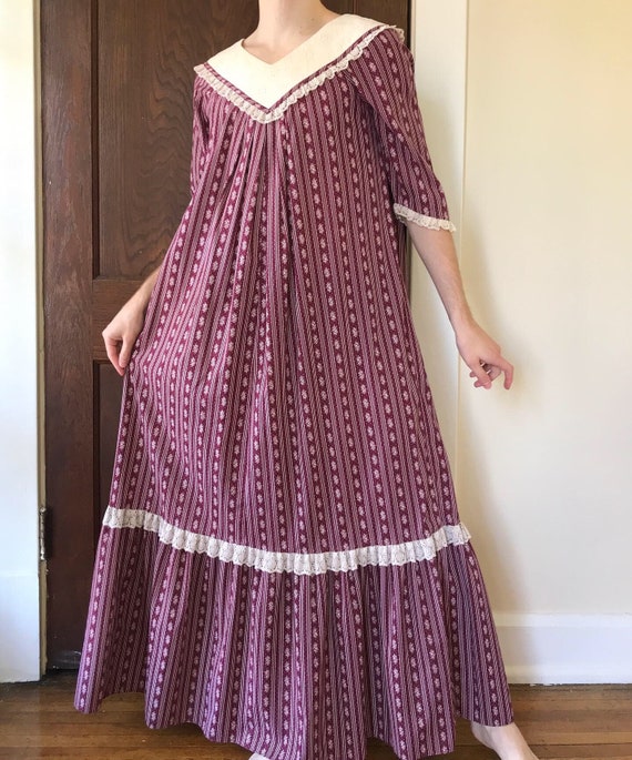 70s Liberty House prairie style maxi dress